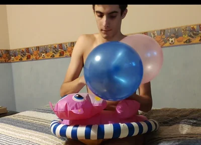 Inflatable Hippo and Ballons!