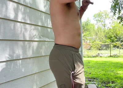 Bearded Muscle Cub Cigar Cum Outdoors