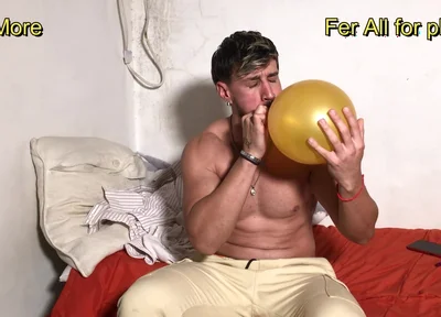 Tony Is Loving to Play with Balloons
