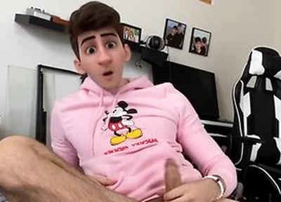 Cartoon Anime Boy Humps Pillow And Masturbates