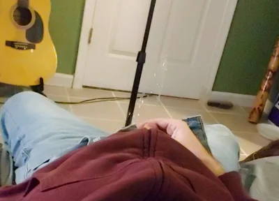 One Camera Angle of Me Pissing All Over Myself Then Jerking off