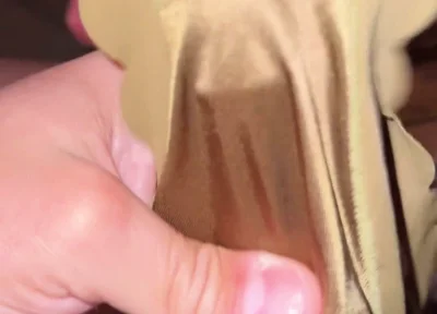 Cum in Silky Satin Green Panties