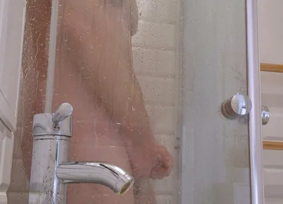 Hung Muscular Stepdaddy in the Shower - Nude for Peekers