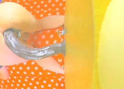 Thicc Femboy Gets a Huge BBC Dildo up His Ass