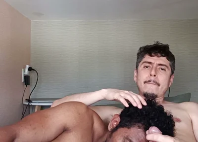 Cumshot on Bodybuilder's Face