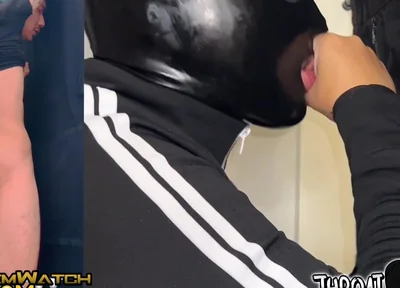 Glory Hole Blowjob Monster Cock Swallow Uncut Dick!