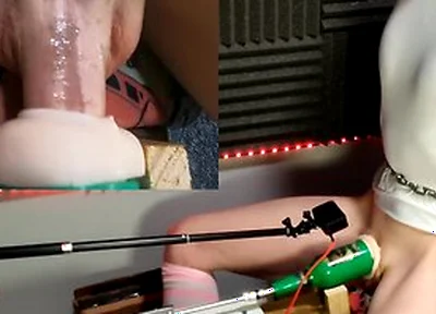 Femboy Struggles As They Get Pounded By Milking Machine!