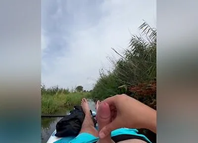 One Guy Fun In River
