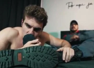 Firefighter latino feet boots master