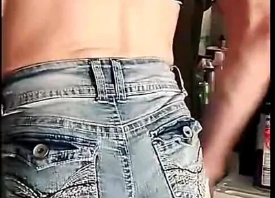 Cdmichell Wearing Crop Top & Booty Shorts with Cock Hanging Out of My Pocket K Hangin