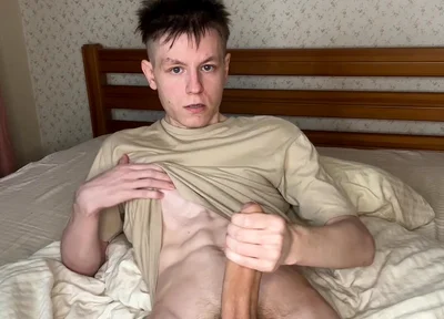 Twink's Edgy Cock Tease and Cum