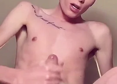 POV From Below: Skinny Twink's Huge Uncut Dick Swings & Jerks to Massive Cumshot - Amateur Ground View