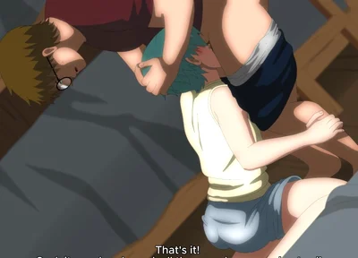 Retreat Ep 04 - Twink Had to Give a Blowjob to the Chubby, Straight, Perverted Guy - Hentai Anime Yaoi