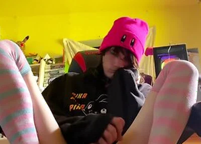 Femboy Gets Bored After Gaming And