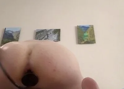 Anal Hole Stretching With Inflatable Toy