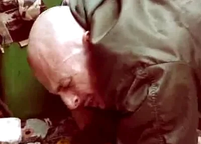 Biker boys fisting skinhead