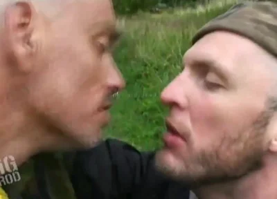 pigprod - spitting piss skinhead boys outdoor