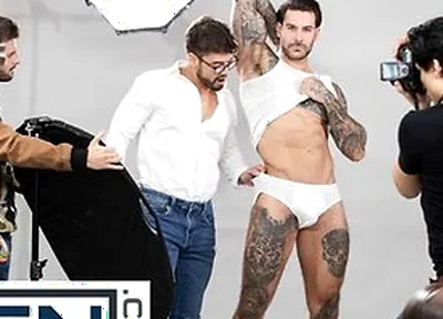 Men - Dann Grey Watches Papi Kocic Posing For A Photoshoot And Wonders What His Cock Would Feel Like