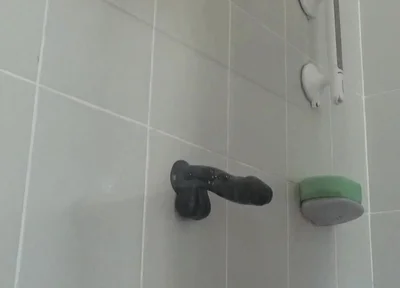 Riding a Large Black Cock Dildo 1