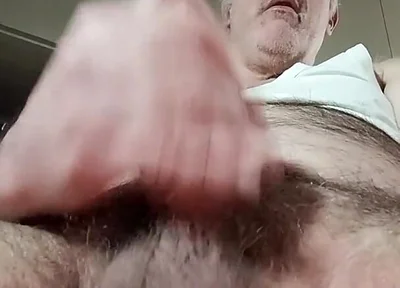 I Moan with Pleasure in Massaging My Cock!