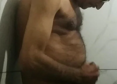 Playing with My Cock in the Bathroom