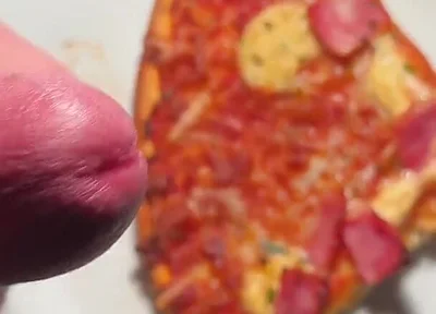 Twink Squirt on His Pizza