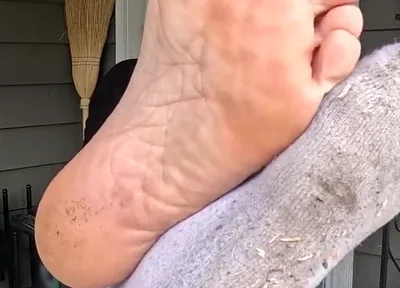 I Show off My Dirty Socks and Feet