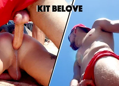 Great Fucking After Swimming. Kit Belove Quickly Cums in Falcon Al Ass Right on the Beach
