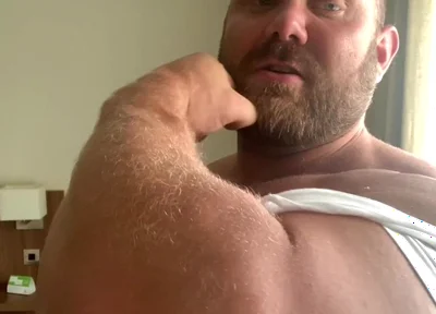 Muscle Worship Jerking with Huge Cumshot