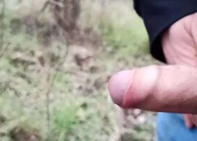 Someone Can See Me! Cum And Pee Outdoors