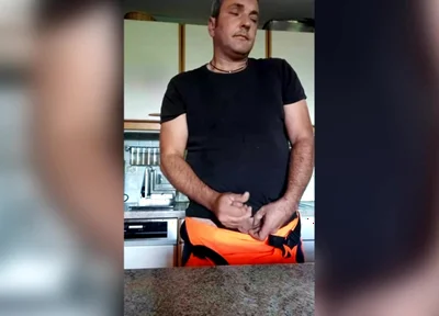Sperm Sprayed in the Kitchen, Hot and Bothersome