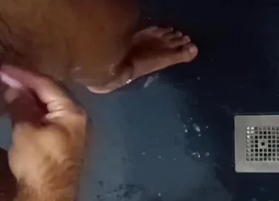 Shaving Balls and Masturbating