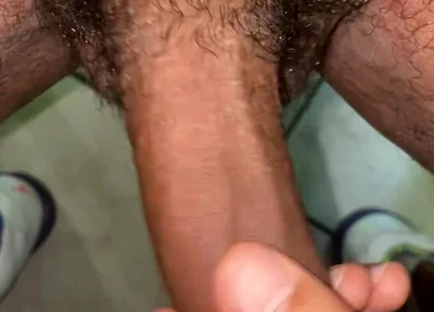 Handjob while using bel air jordans