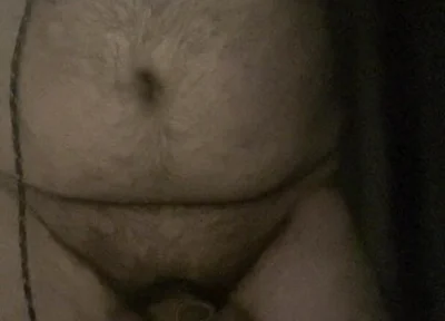 Cock and Ball Bondage with Crossdress and Butt Plug Inside