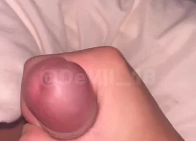 Hot 18 Year Old Boy Masturbates with His Hairy Cock Until He Cums Juicy and Plays with His Cum