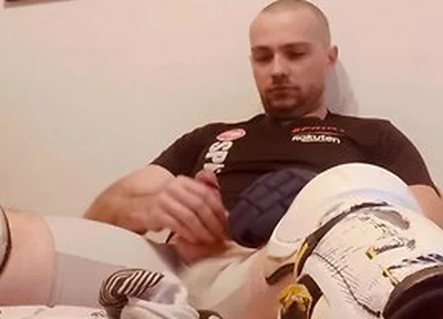 Wank In Hockey Shinpads Soccer Cleats And Hockey Gloves