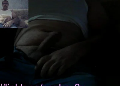 Straight Daddy Cums on Live TV