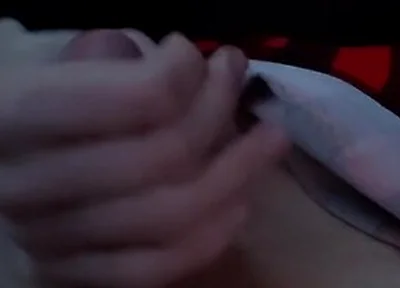 Public Femboy/crosdresser Jerks Off In Car With Huge Cumshot