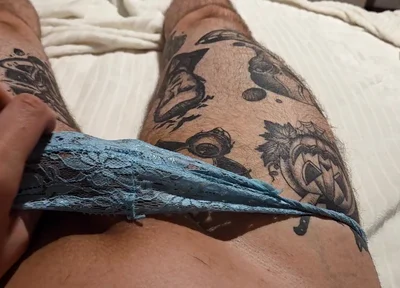 Jerking off Wearing Female Panties