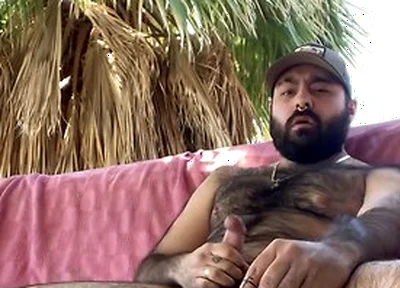 Pup Major Smoking And Jerking Off In Public