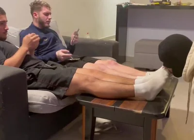 Masters dirty stinky socks licking