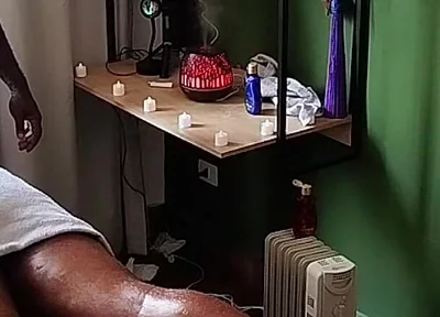 Camera Captures Image of Bear Receiving Massage.