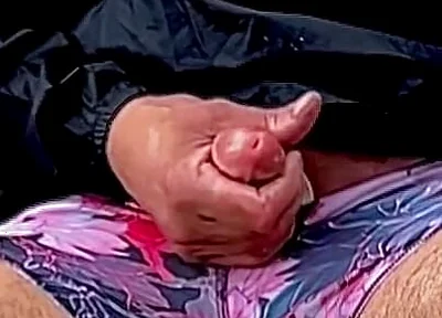 I'm Cumming on the Beach and Collect All the Ejaculation in a Bowl