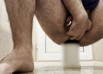 First Time Pierced Cock Anal Masturmation but Plug 6.5