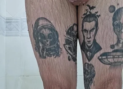 Chubby Was Caught Jerking off in the Shower