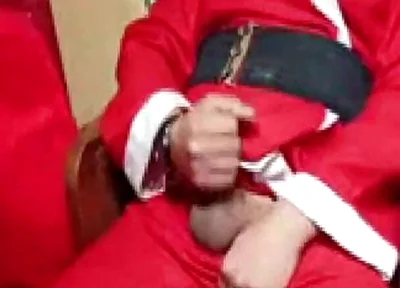 Santa Claus Caresses Himself at Christmas 2025