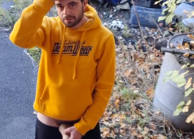Masturbating in an Abandoned Factory Outdoors and Inside Halls