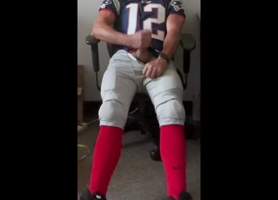 Jockdad87 Jerks and Shoots a Load in His Football Uniform
