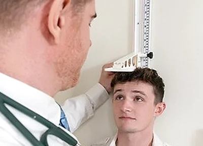 Dr Wolf Fucks New Patient Grant Ducati On His Exam Table