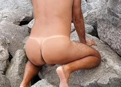 Ladysilva Naked in Showing off Her Hot Tanned Ass with a Tan Line